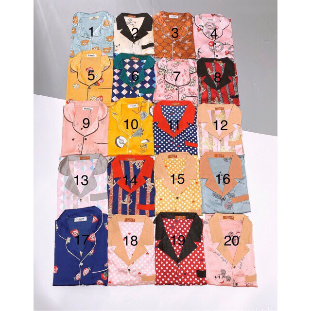 Bộ pijama lụa cao cấp siêu mát nopi shop | BigBuy360 - bigbuy360.vn
