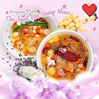 Sét nguyên liệu chè dưỡng nhan 12 vị: nấu 4 chai 330ml. Date luôn mới