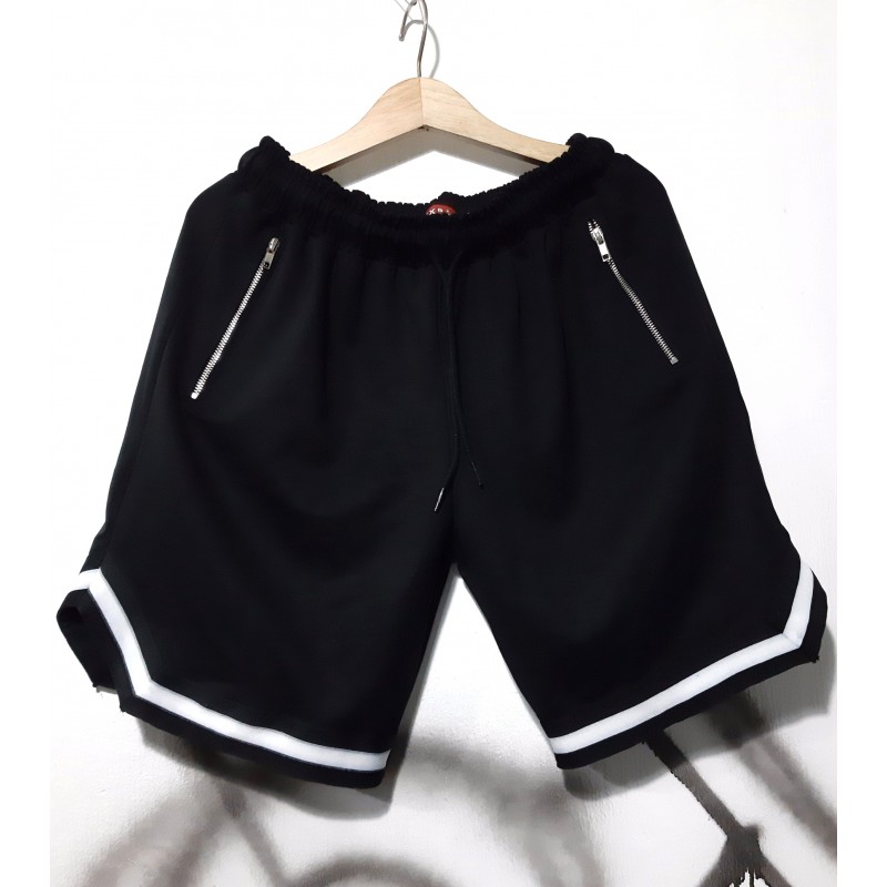Quần Short line V có khóa zip dành cho nam nữ