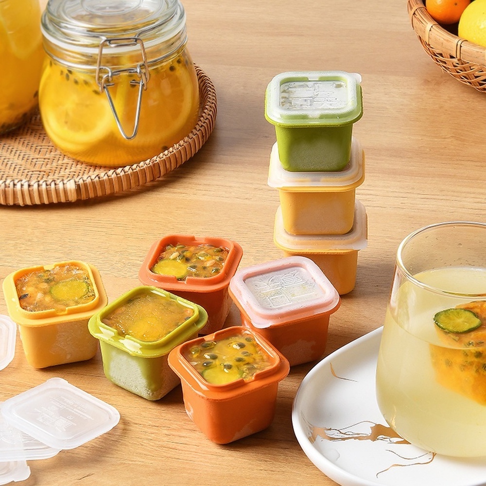 Khuôn Làm Đá Thạch Pudding DIY Cấp Thực Phẩm Nhanh Chóng Không Cần Đóng Băng Tiện Lợi