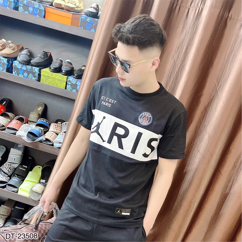 Bộ Thể Thao PSG Nam . Bộ Cộc Hè Nam Paris Saint Germain In Nhiệt Cao Tầng Chất Liệu Cotton Lạnh DT STORE MENWEAR