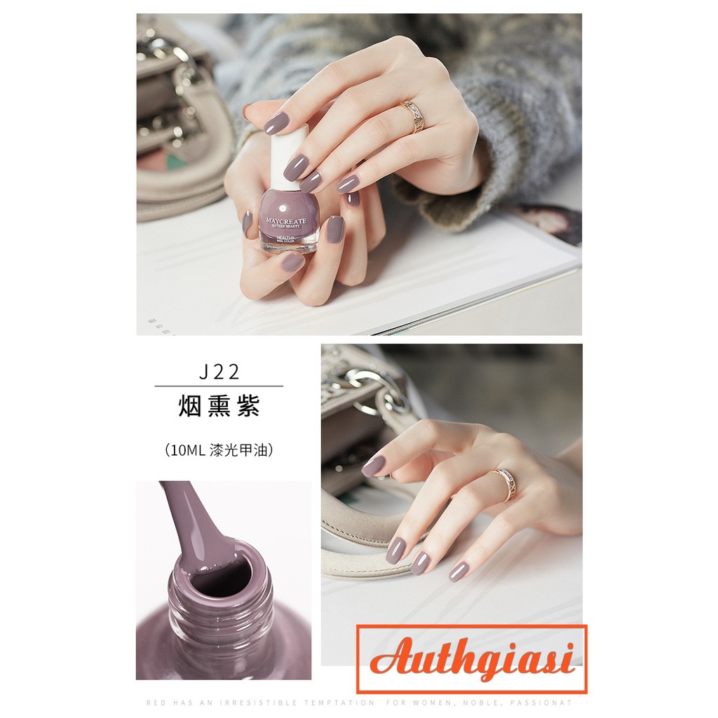 Sơn móng tay Maycreate Water Based Nail Color - Sơn bóc an toàn không hại móng mẫu mới 2019 J21 - J40