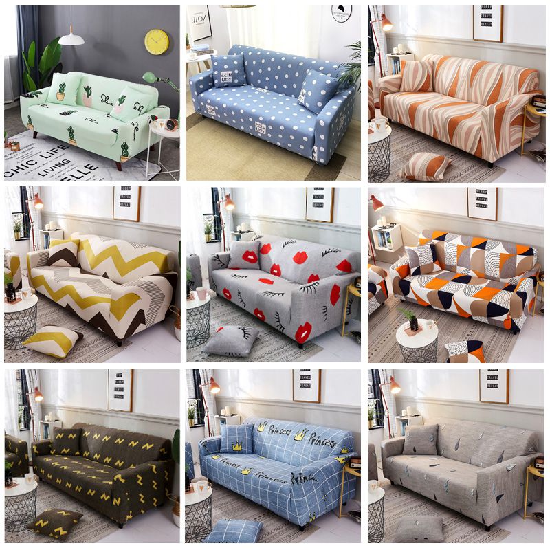 Vỏ Bọc Ghế Sofa 1-4 L Chất Liệu Co Giãn In Họa Tiết Sang Trọng