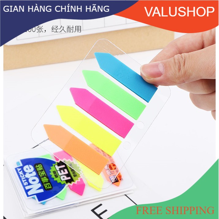 Sticky Note pet phân trang Baoke - 100 sheets TZ5006 TZ5007