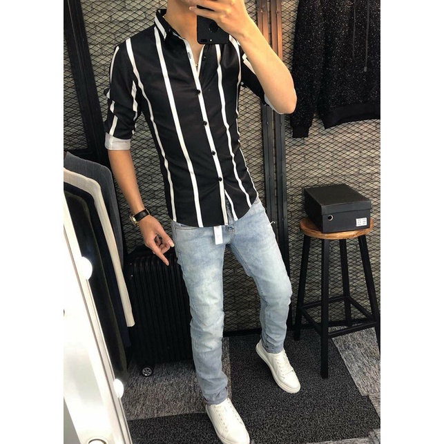 Quần Jeans Hàn Quốc Quần Bò Nam Màu Xám Trơn Dáng Ôm Đẹp
