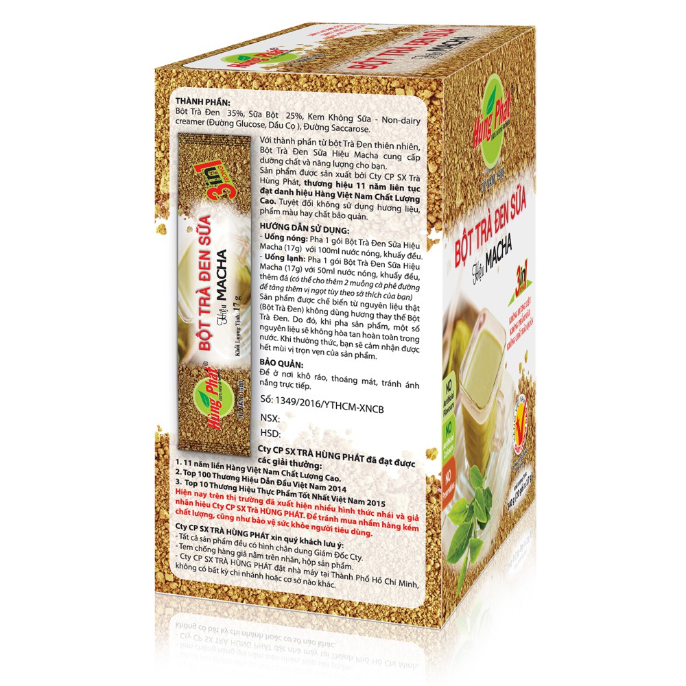 Bột Trà Đen Sữa Hiệu Macha - Macha Black Milk Tea Instant Powder | BigBuy360 - bigbuy360.vn