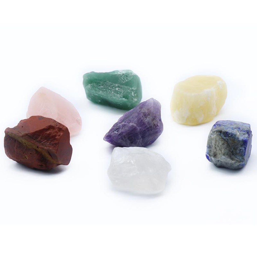 Combo 7 Viên Đá Thô Reiki Thanh Tẩy Chakra Năng Lượng DA3