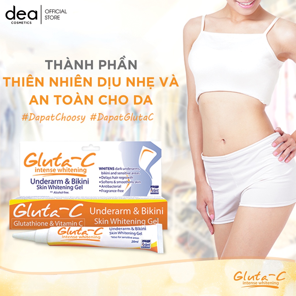 Gel Gluta C, mờ thâm, trắng da vùng bikini, vùng nách- CÓ SẴN