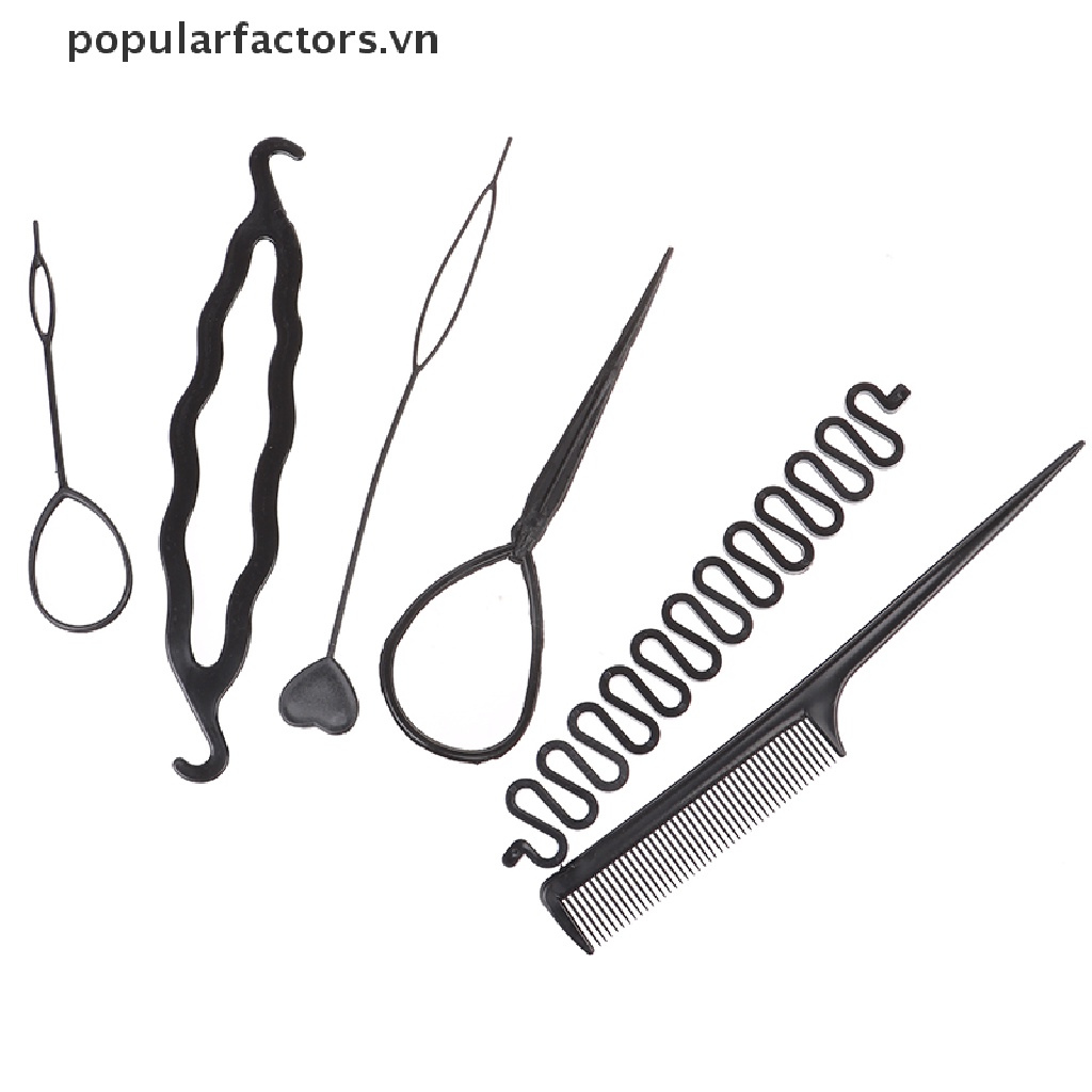Set 6 Dụng Cụ Tạo Kiểu Tóc Xoăn Xoắn Ốc Cho Trẻ Em