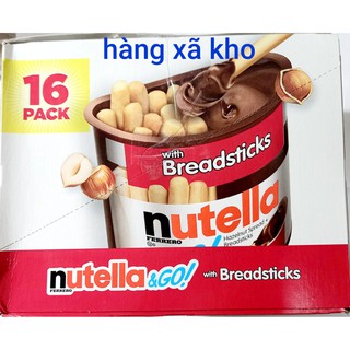 hộp 52 gr bánh que chấm socola hạt dẻ nutella & go