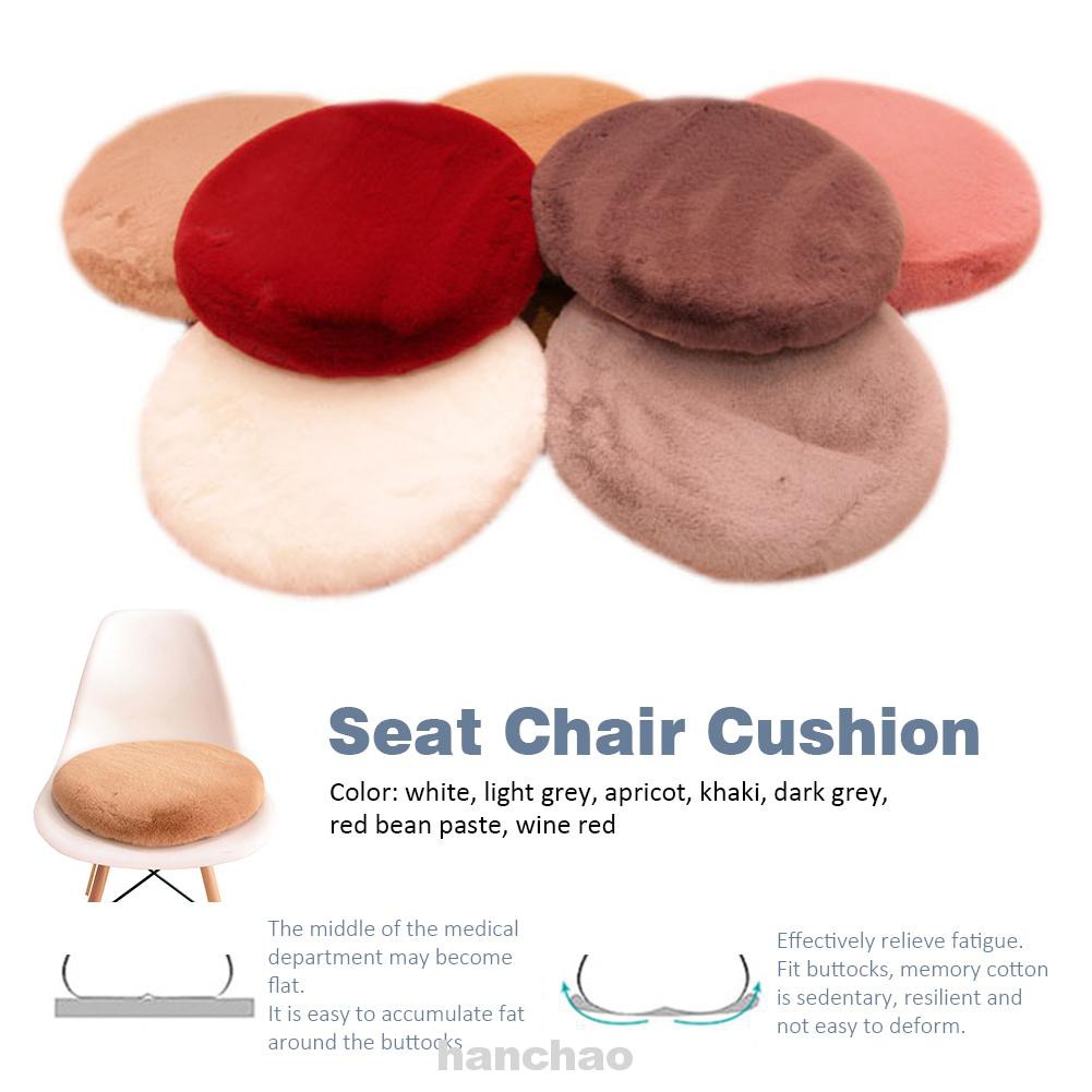 Đệm ghế ngồi lông nhung mềm dày chất liệu cao su non ấm áp tiện dụng cho mùa đông