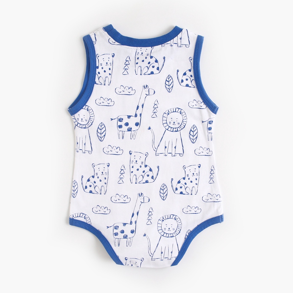 Áo Liền Quần Sanlutoz Không Tay Họa Tiết Hoạt Hình Cho Bé Gái Sơ Sinh