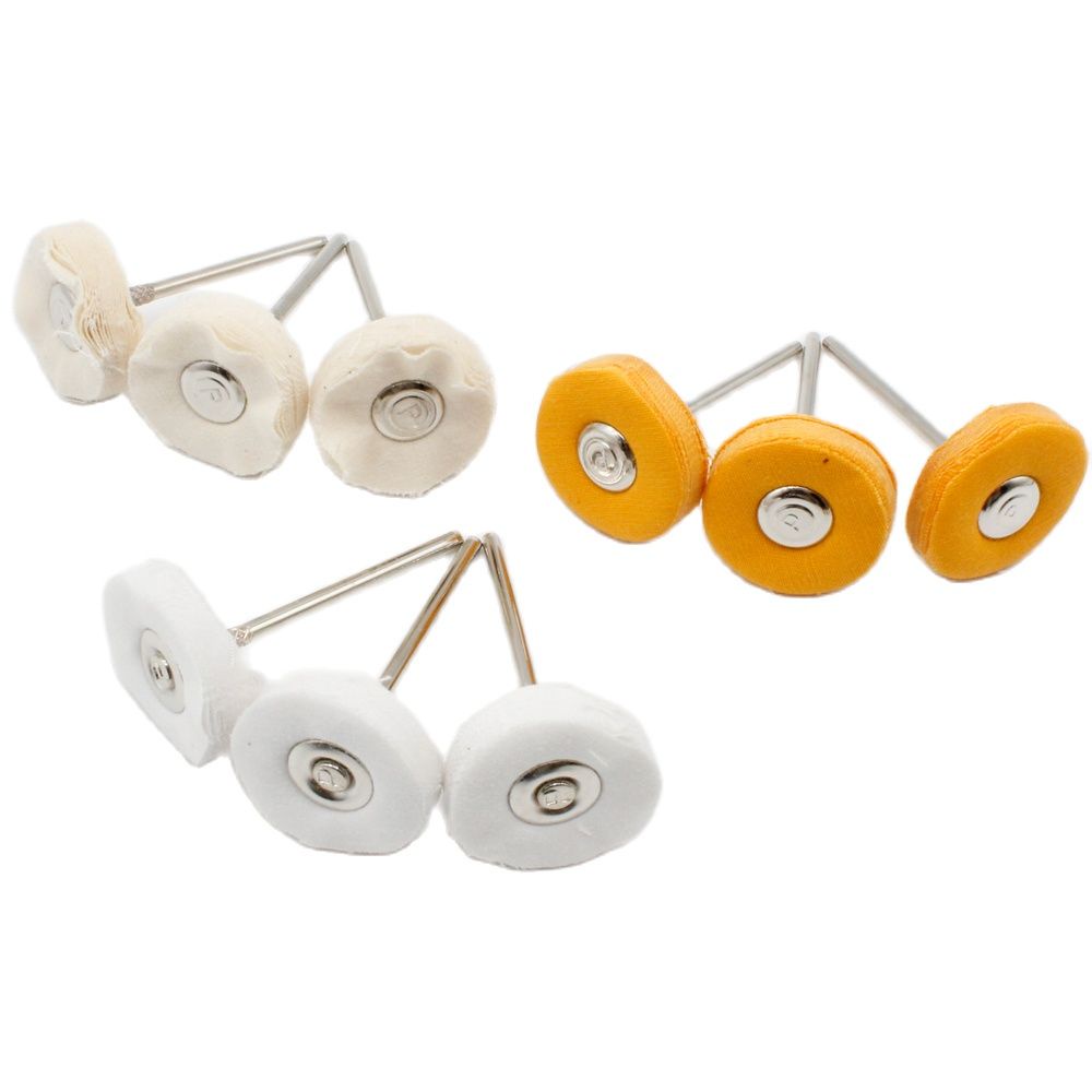 Bánh Xe Đánh Bóng Gương Trang Sức 22mm Trục 2.35mm Màu Vàng / Bạc