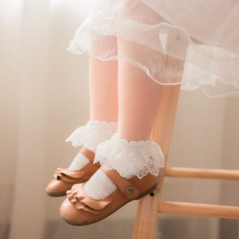 Vớ Ren Lưới Mỏng Thoáng Khí Mới Cho Bé Gái