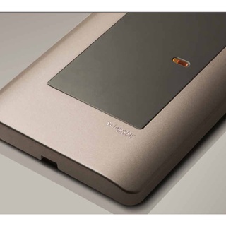 Mặt chứa thiết bị điện Mặt 1 2 3 Schneider ZenceloA  size S M L màu đồng ánh bạc