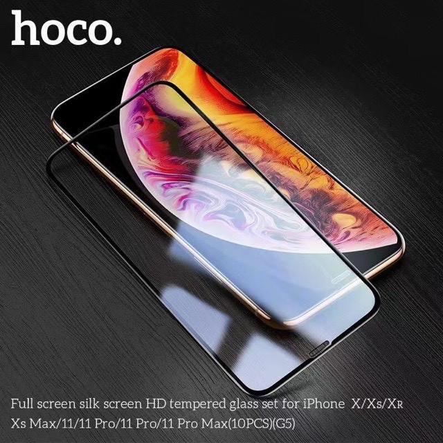 {GIÁ CỰC SỐC}Kính Cường Lực Full Hoco G5 Cho Các Dòng Iphone Chính Hãng