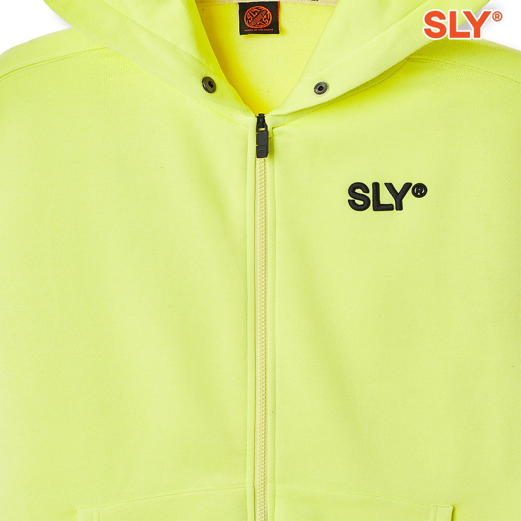 Áo Khoác Nỉ Bông SLY màu xanh neon