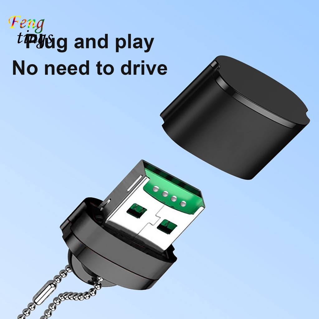 Đầu Đọc Thẻ Nhớ Usb Tf Có Móc Treo Tiện Dụng