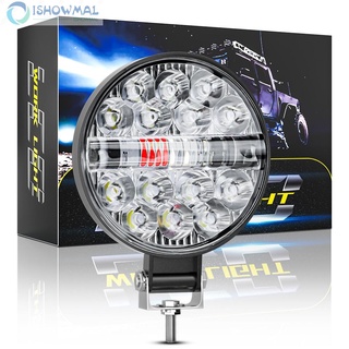 ⚡Fast Delivery⚡LED Work Light White 6500K/10000K/1000K Bar Blue Car SUV Lamp PMMA Round—ISHOWMALL
