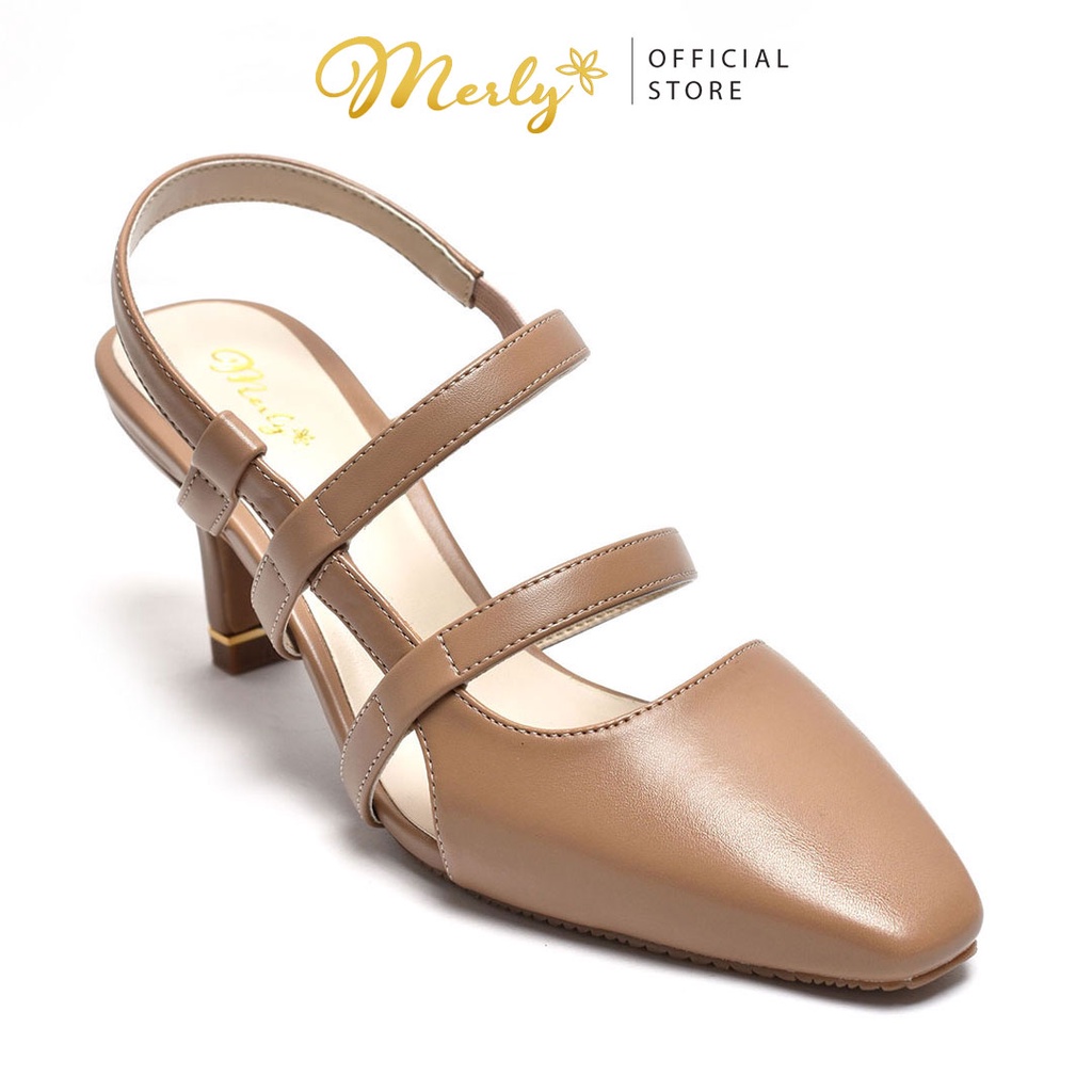 Giày Slingback gót thấp Merly 1444