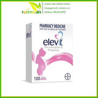 Elevit tách lẻ vỉ 10 viên vitamin tổng hợp cho bà bầu Úc