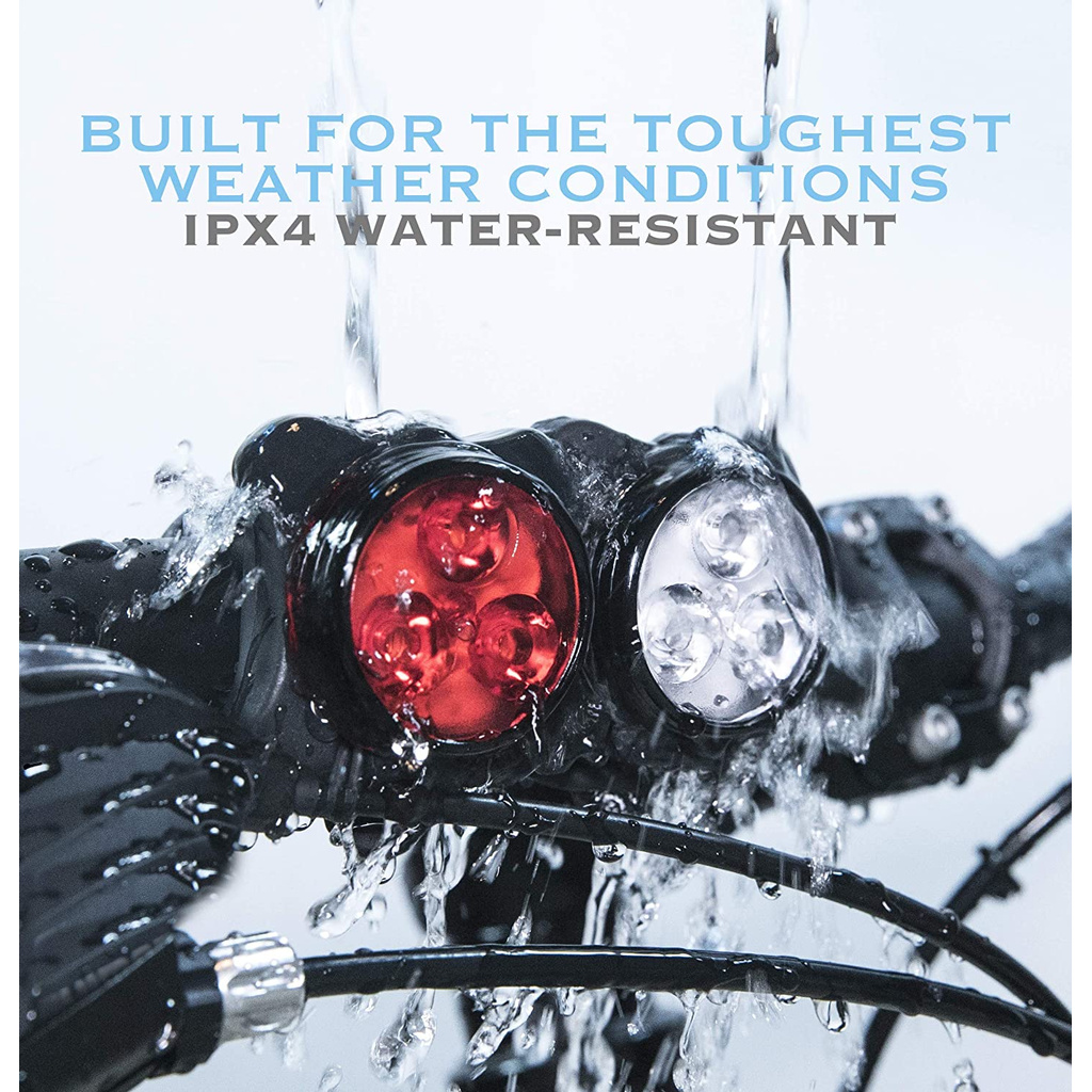 Đèn pha Led siêu sáng sạc Usb 650mah Lithium 4 chế độ sáng cho xe đạp