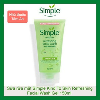 Sữa rửa mặt Simple da nhờn mụn