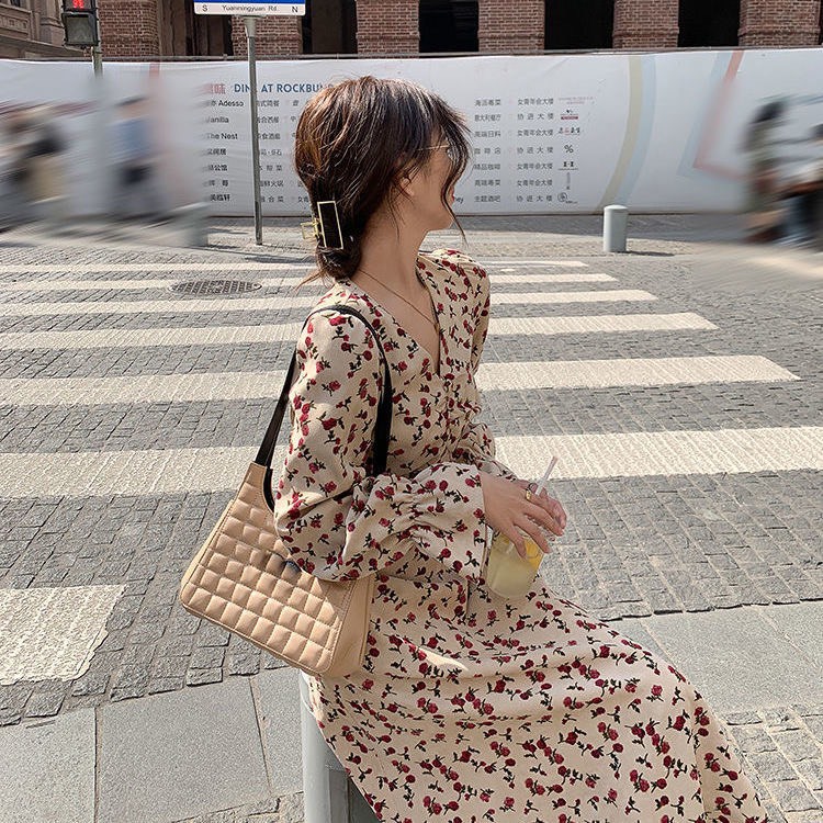 Váy Trắng Hoa TTLS130 Váy Hoa Nhí Dài Tay Phong Cách Hàn Quốc Size S/M Kèm video tự quay | BigBuy360 - bigbuy360.vn