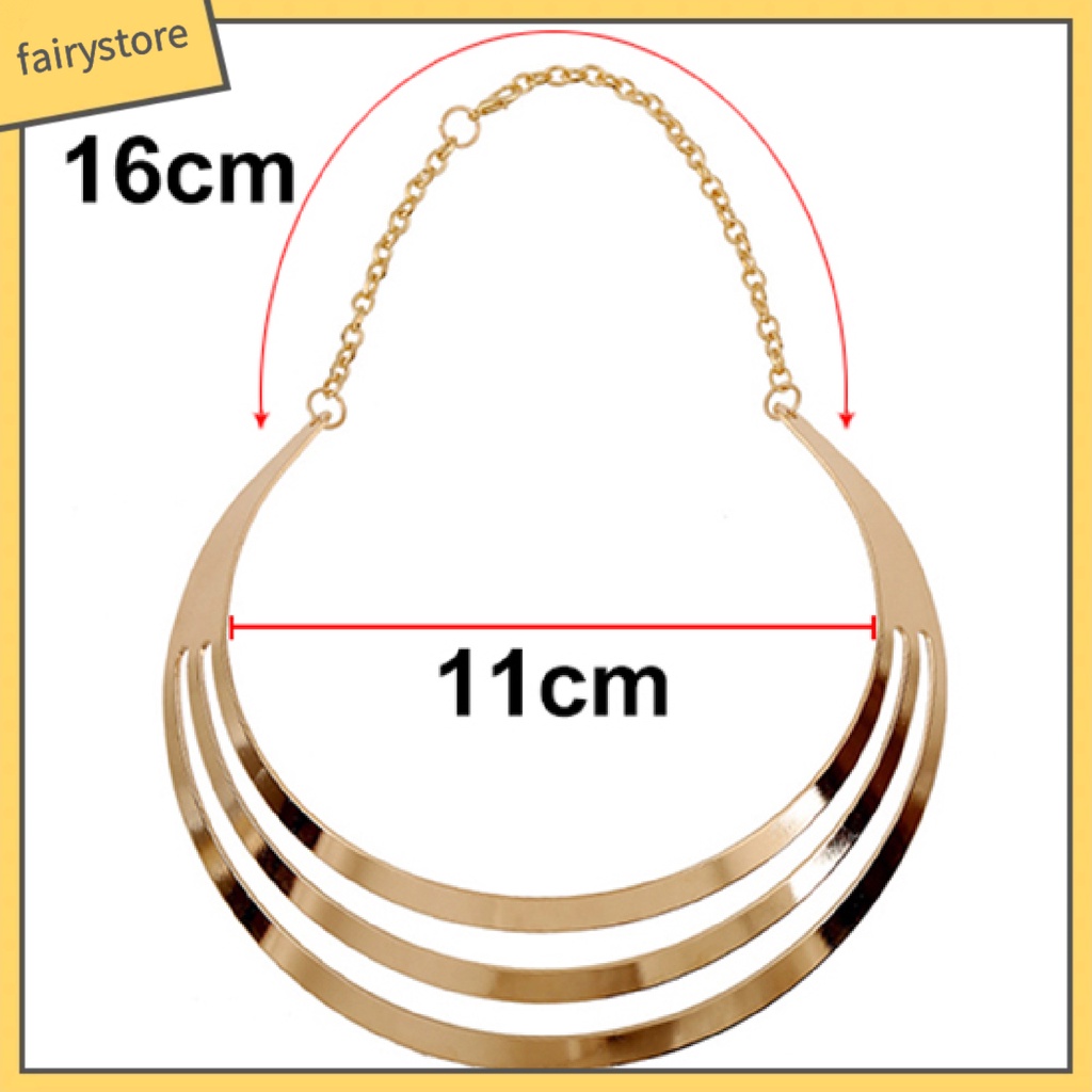 Vòng Cổ Hợp Kim 3 Tầng Đơn Giản Độc Đáo Cho Nữ