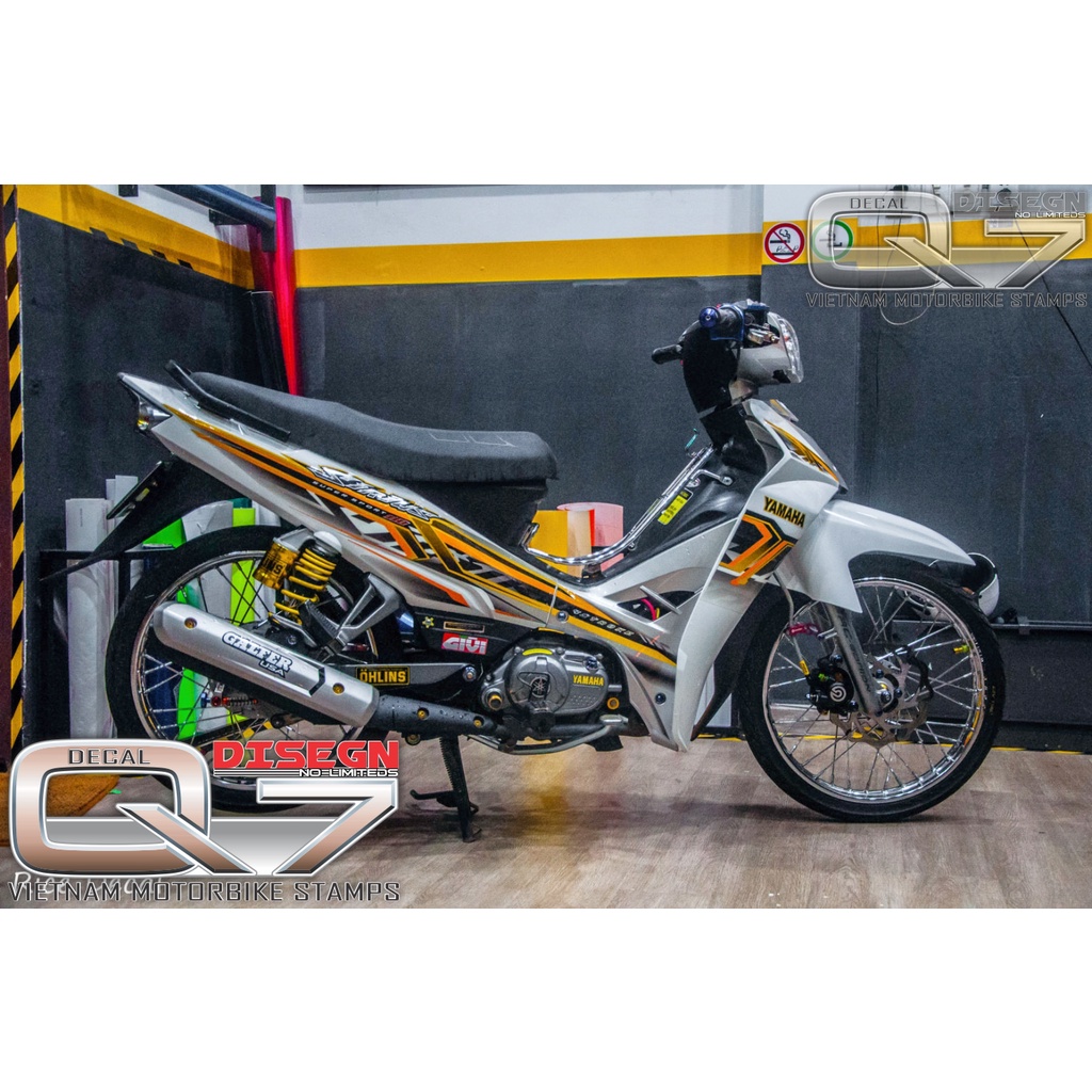 Tem Rời Sirius 110 VÀNG BẠC ĐEN