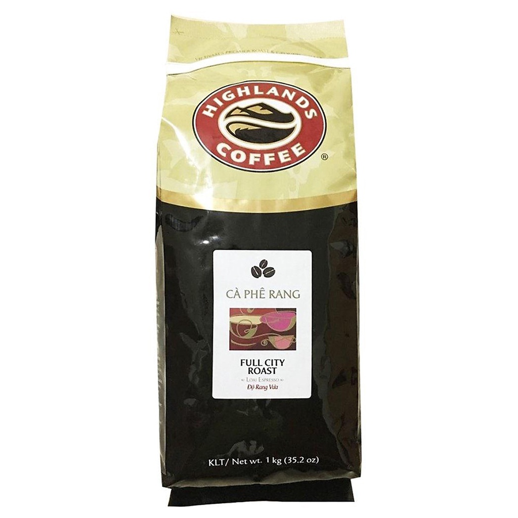 Cà Phê Hạt Full City Roast Highlands Coffee Gói 1kg