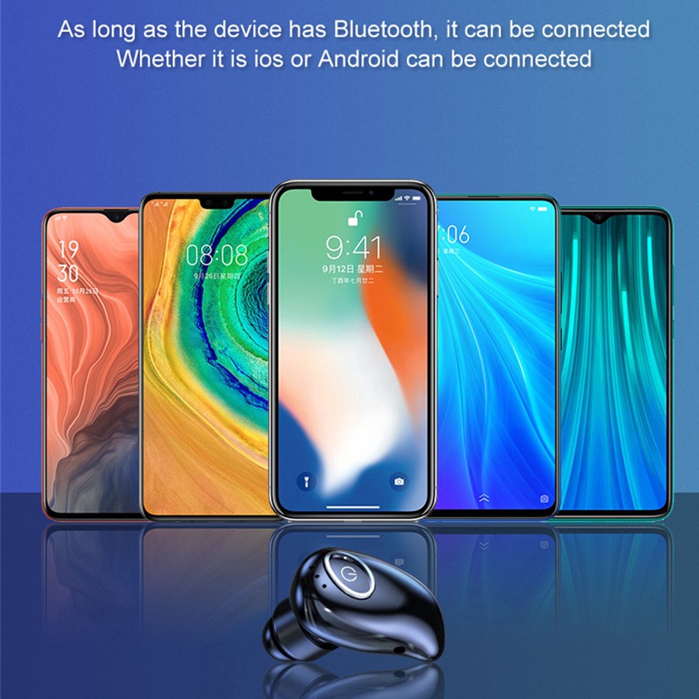 Tai nghe nhét tai Bluetooth 5.0 V21 tích hợp Microphone