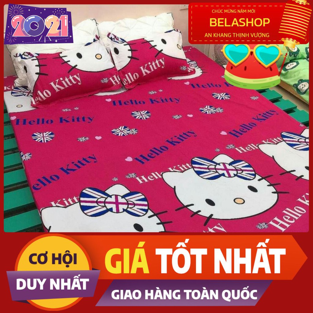 Bộ ga gối Drap 1m8 Cotton Poly Vikona mã 20