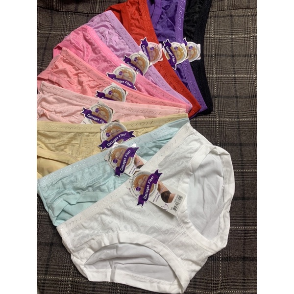 Sét 10 Quần lót cotton nữ phối gấm xinh 1214