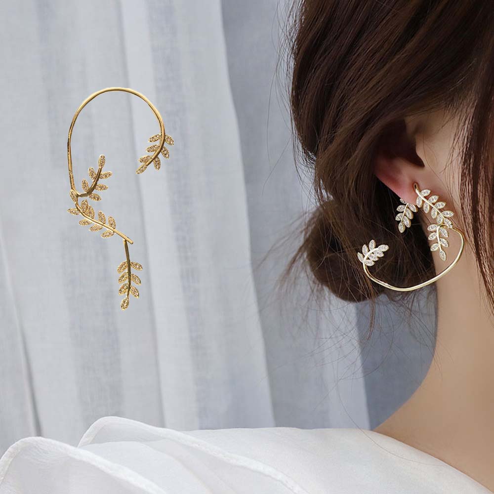 Bông Tai Hình Chiếc Lá Thời Trang Cho Nữ