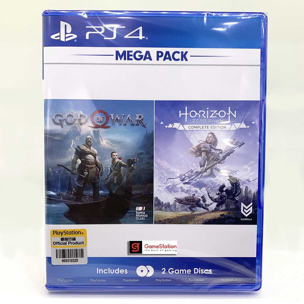 Đĩa Game PS4: God Of War 4 + Horizon Zero Dawn Complete - hệ Asia