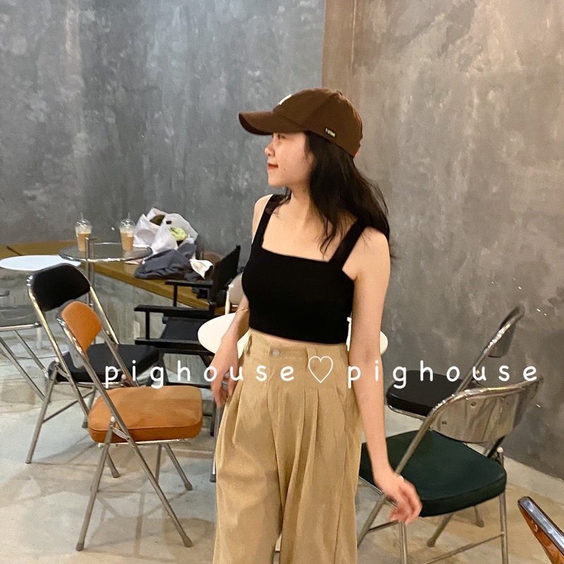 Áo hai dây quai bản to Có Mút ngực Siêu Mịn Mát Phối Đồ Cực Cá Tính