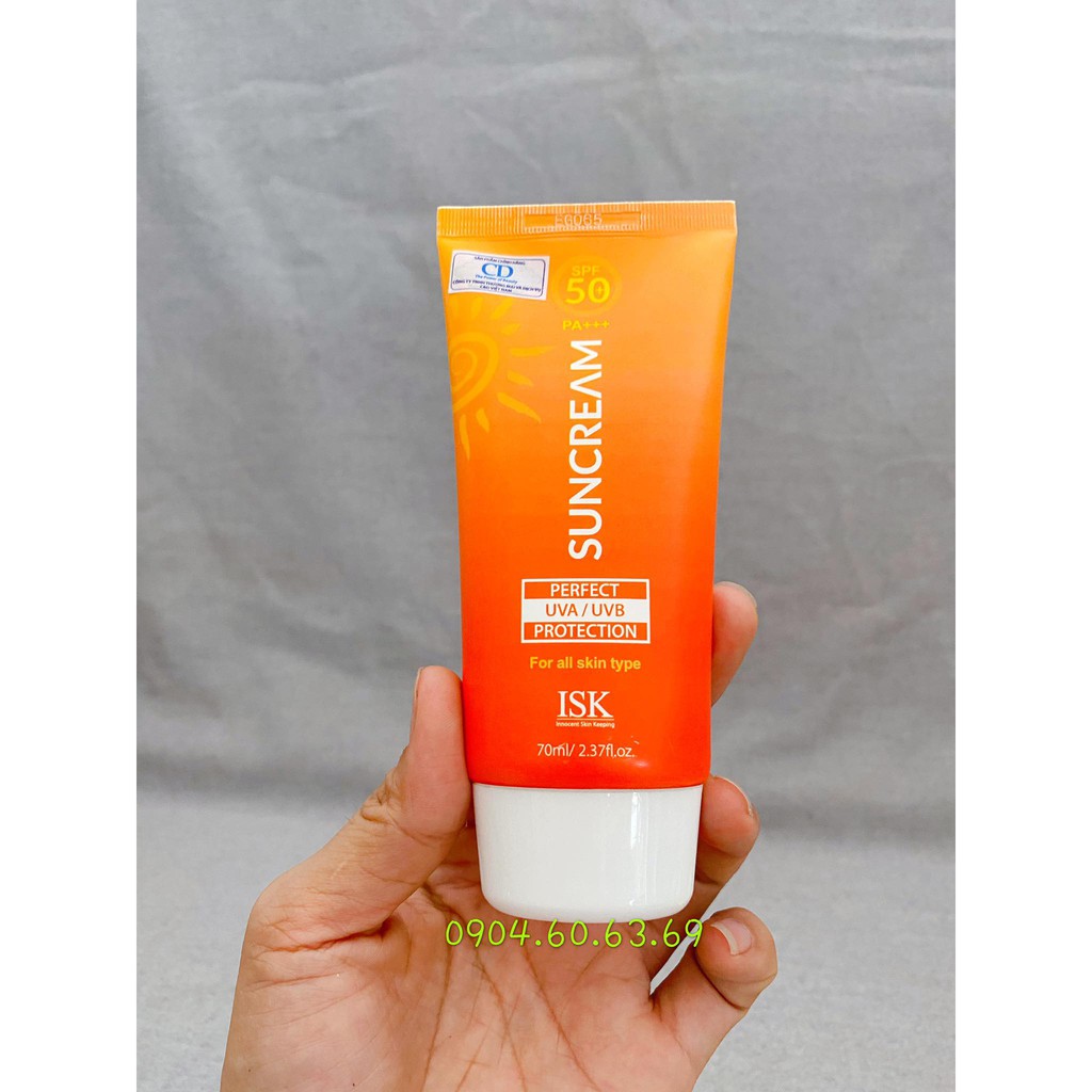 Kem Chống Nắng HÀN QUỐC Kiềm Dầu ISK Perfect Protetion Sun Cream 70ml