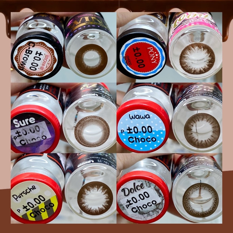 32 mẫu lens choco-socola HOT size to_không độ (FREE SHIP)