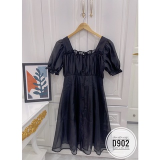 BIGSIZE Đầm trắng xếp ngực D902