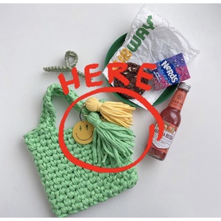 PHỤ KIỆN MÓC DÂY VẢI TUA RUA TRANG TRÍ TÚI