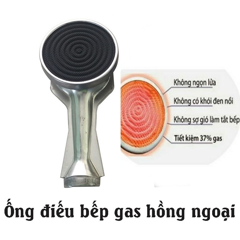 2 Cái Điếu Đầu Đốt bếp gas Hồng Ngoại Ceramic 9cm  - [ HỎA TỐC ] [LINH KIỆN] - ( Kèm Bass gắn + Vít)