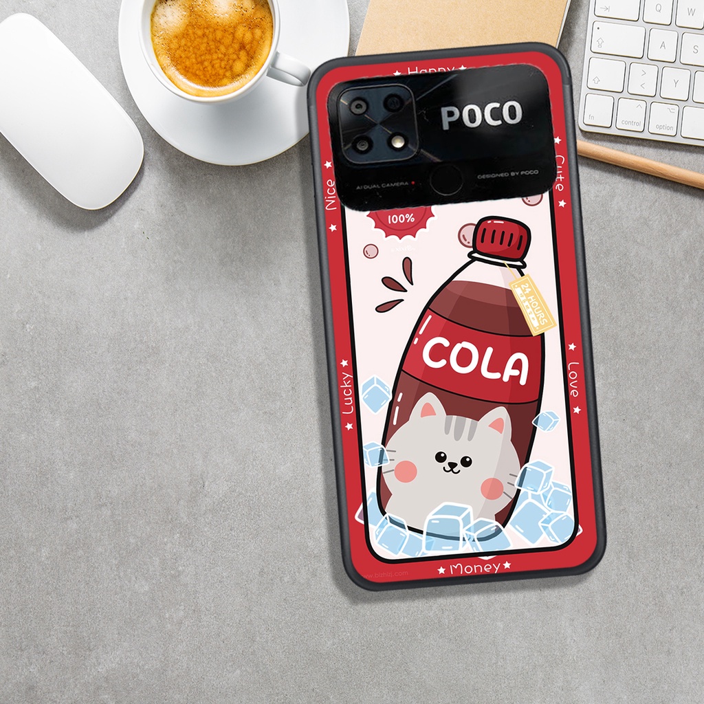 ỐP LƯNG XIAOMI POCO C40, IN HÌNH GẤU&amp;THỎ MÀU SẮC BẮT MẮT.