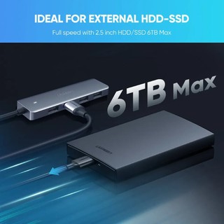 4 cổng bộ chia usb type c 3.0 Ugreen 70336 CM219