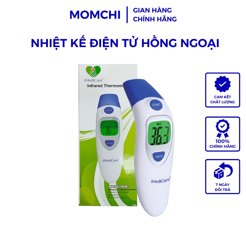 Nhiệt kế điện tử hồng ngoại iMediCare iTM-9S đo nhiệt độ cơ thể với độ chính xác cao