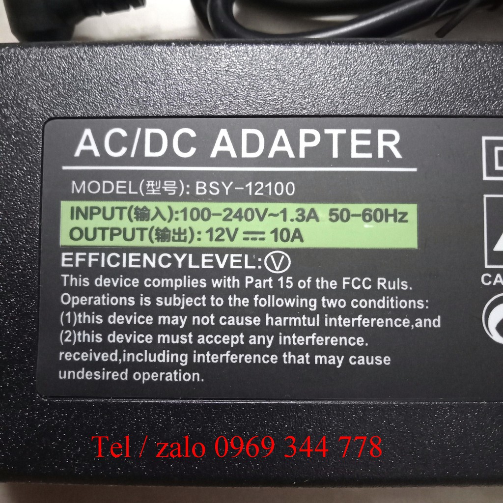 Nguồn adapter 12V - 10A/5A cung cấp đủ ampe