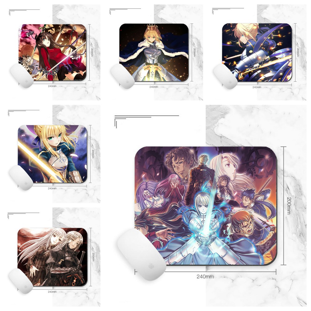 Miếng lót chuột IN HÌNH Fate/stay night game chibi tiện lợi xinh xắn