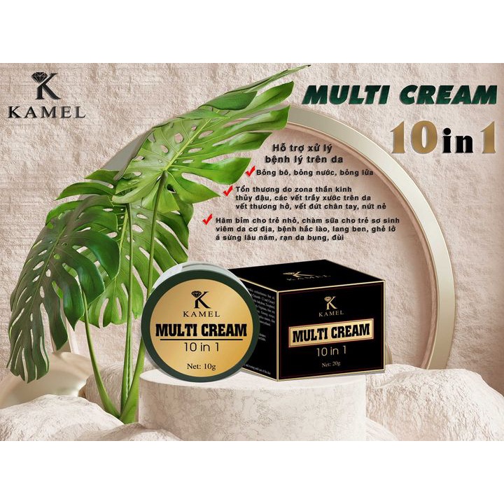 [Kamel] Kem xóa bỏng, xóa rạn da, triệt ghẻ nở, án sừng 10 trong 1 10g - Muti Cream 10 in 1