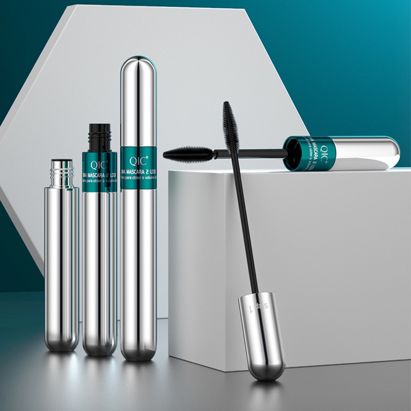 [Hàng mới về] Mascara QIC sợi kép 3D 2 trong 1 làm dày và dài mi trang điểm chuyên nghiệp cho nữ