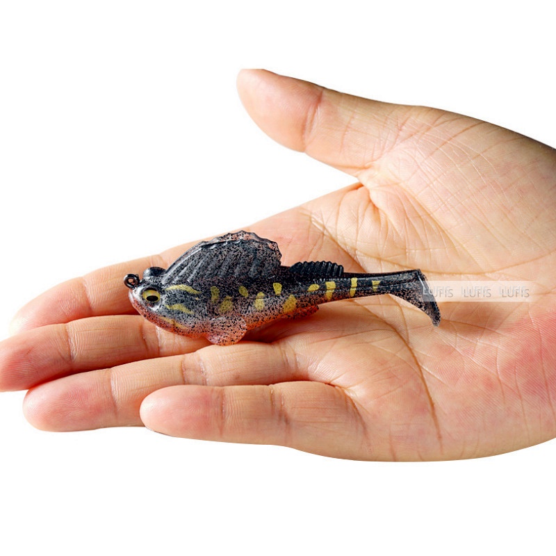 Bộ 5 Mồi Câu Cá Giả Đầu Chì Bằng Nhựa Mềm 14g